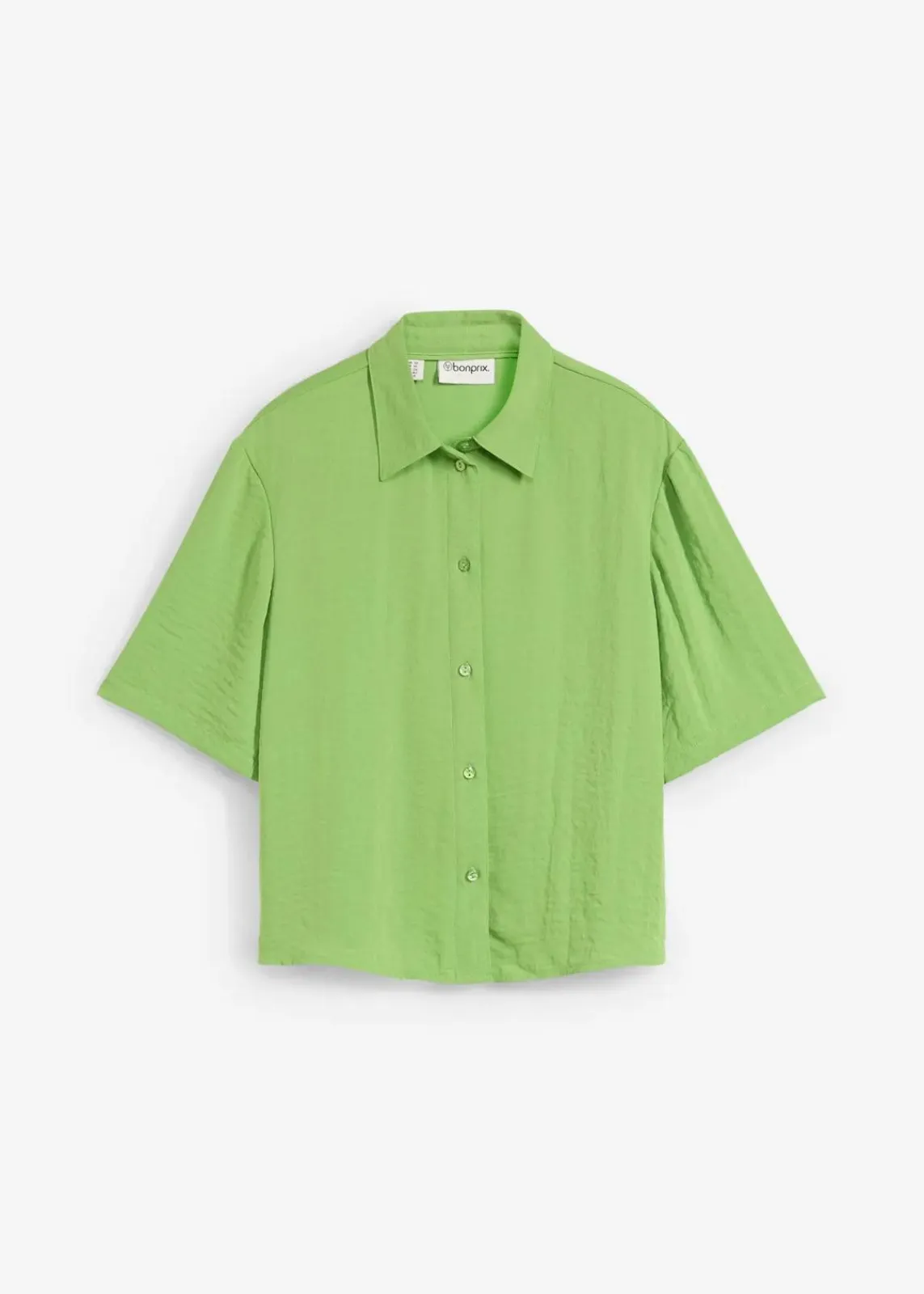 bonprix Blusen & Tuniken|Bekleidung·Jacken & Mäntel^Boxy Bluse aus leichtem Crêpe kleegrün