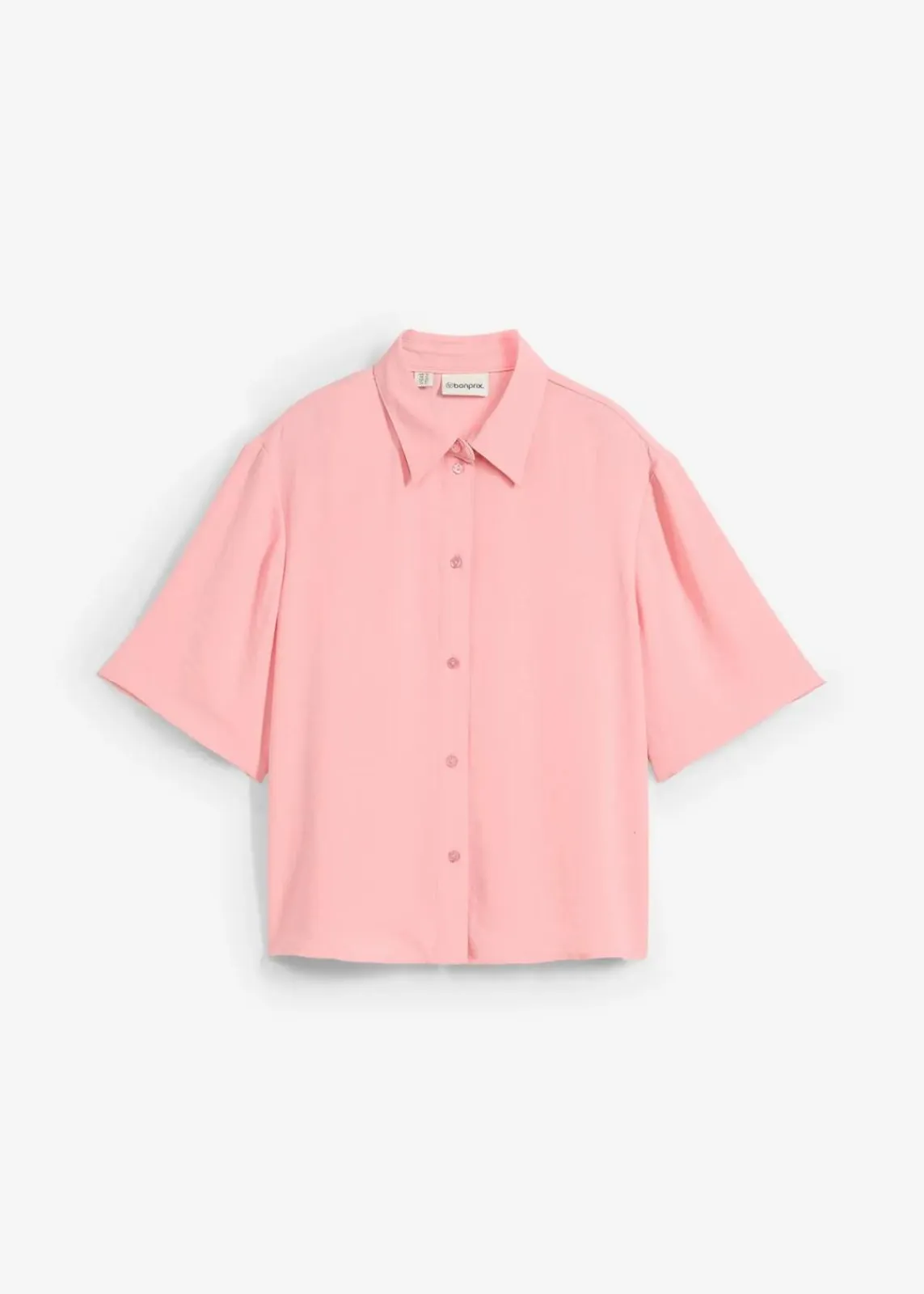 bonprix Bekleidung·Jacken & Mäntel|Blusen & Tuniken^Boxy Bluse aus leichtem Crêpe softrosa