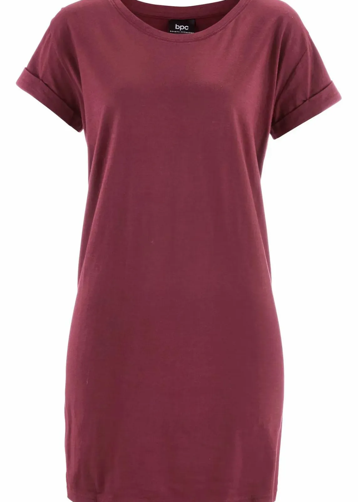 bonprix Shirts & Tops|Basics^Boxy-Longshirt mit kurzen Ärmeln ahornrot