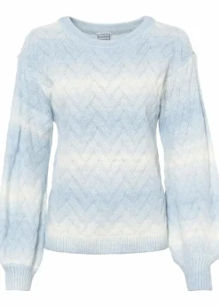 bonprix Bekleidung·Umstandsmode|Bekleidung·Jeans^Boxy-Pullover eisblau/wollweiß