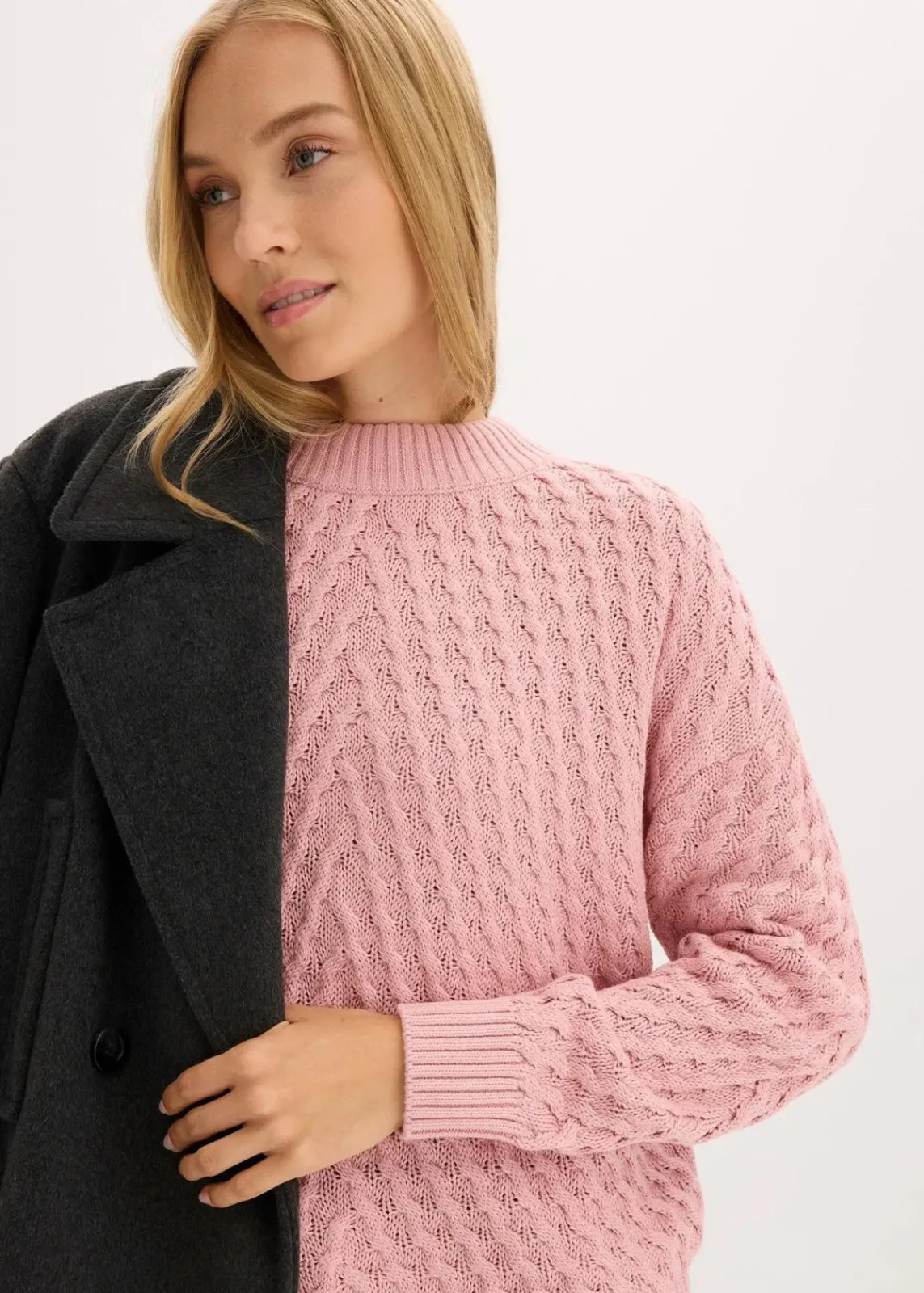 bonprix Bekleidung·Umstandsmode|Strickmode^Boxy-Pullover aschrosa