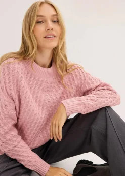 bonprix Bekleidung·Umstandsmode|Strickmode^Boxy-Pullover aschrosa