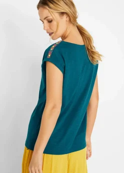 bonprix Nachhaltigere Materialien|Shirts & Tops^Boxy-Shirt blaupetrol