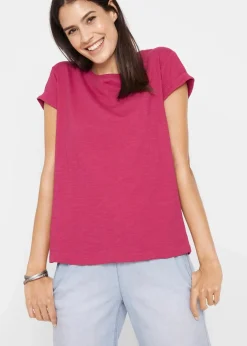 bonprix Basics|Shirts & Tops^Boxy-Shirt beerenrot