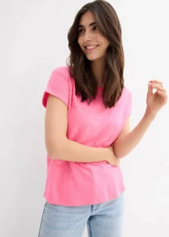 bonprix Basics|Shirts & Tops^Boxy-Shirt neonpink