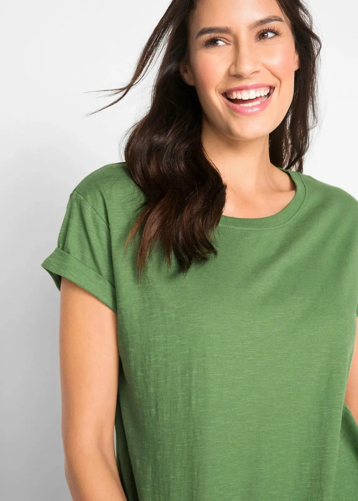 bonprix Basics|Shirts & Tops^Boxy-Shirt grün