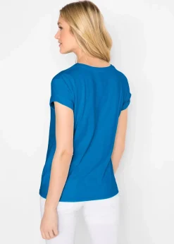 bonprix Basics|Shirts & Tops^Boxy-Shirt azurblau