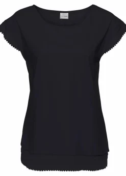 bonprix Shirts & Tops^Boxy-Shirt aus Baumwolle schwarz