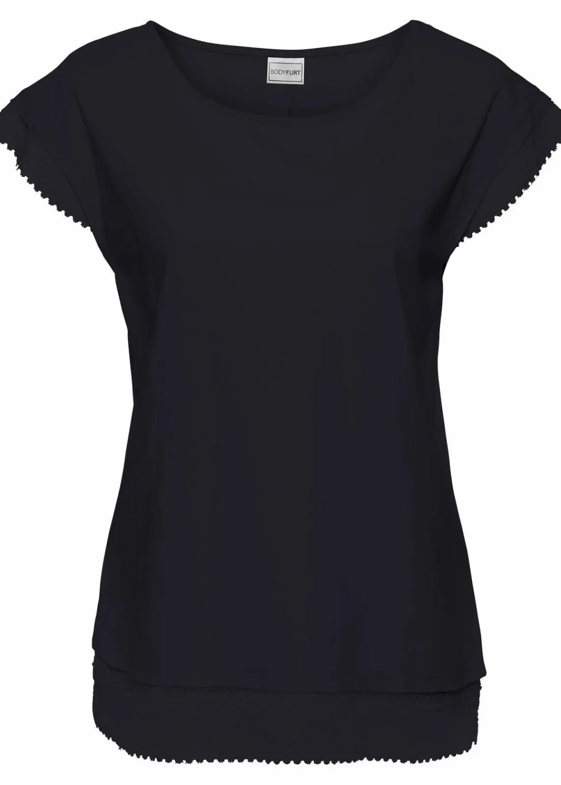 bonprix Shirts & Tops^Boxy-Shirt aus Baumwolle schwarz