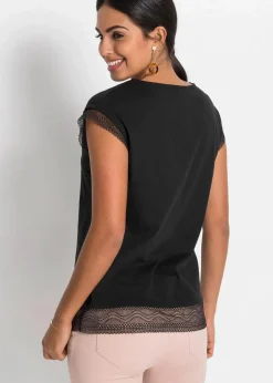 bonprix Shirts & Tops^Boxy-Shirt aus Baumwolle schwarz