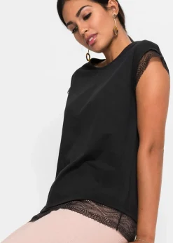 bonprix Shirts & Tops^Boxy-Shirt aus Baumwolle schwarz