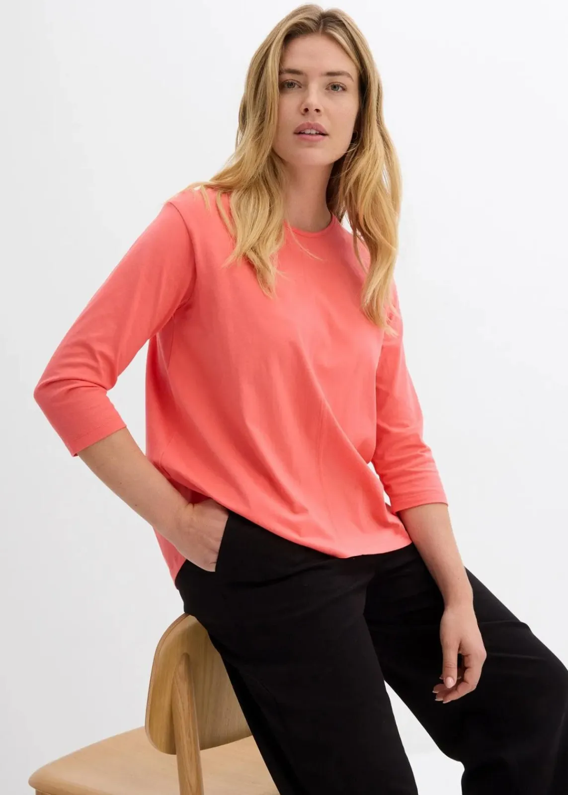 bonprix Shirts & Tops^Boxy-Shirt aus biologischer Baumwolle helllachs