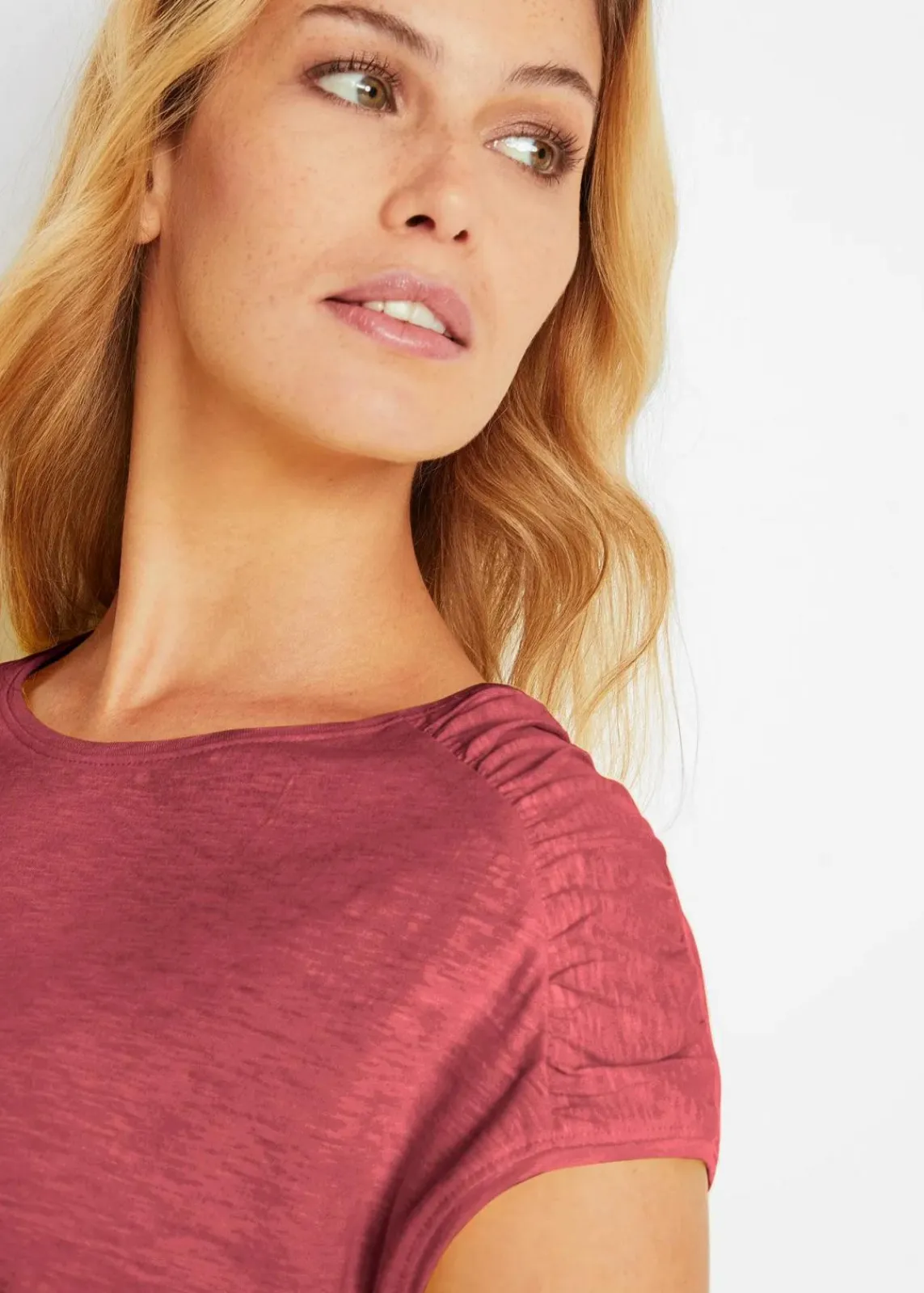 bonprix Shirts & Tops^Boxy-Shirt, kurzarm kastanienrot
