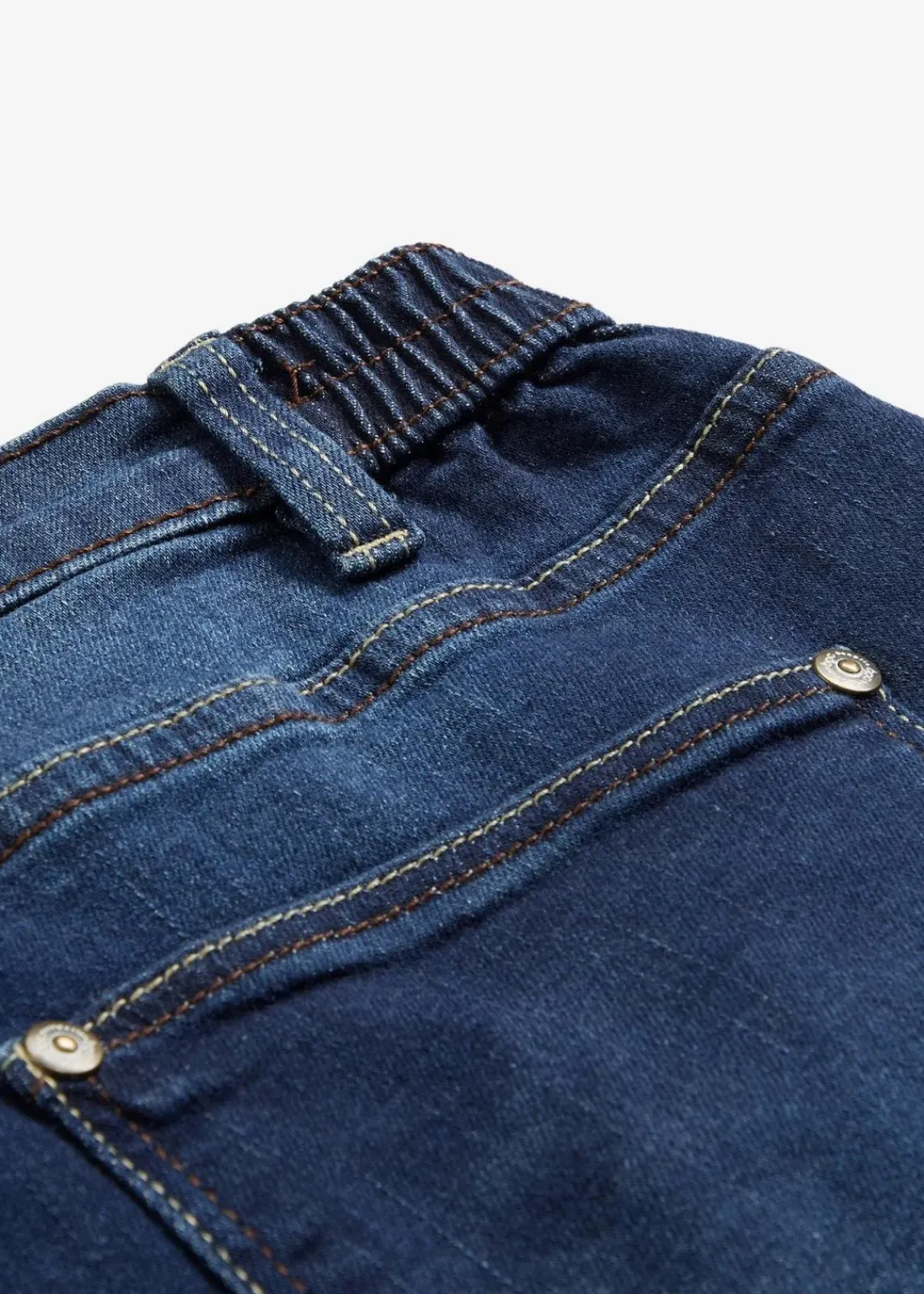 bonprix Jeans|Bekleidung·Shirts & Tops^Boyfriend Jeans Mid Waist, Stretch dunkelblau denim