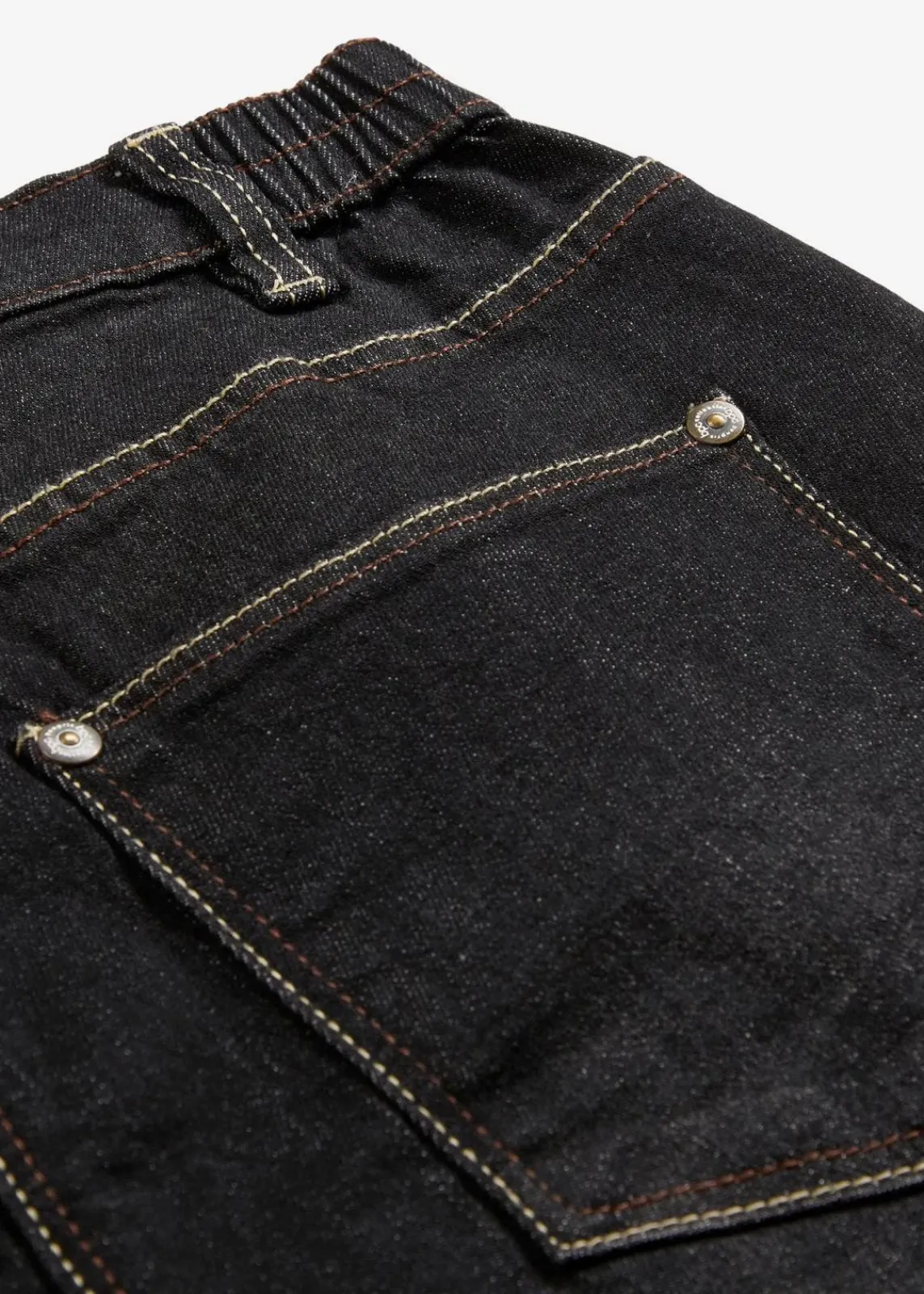 bonprix Bekleidung·Shirts & Tops|Jeans^Boyfriend Jeans Mid Waist, Stretch schwarz denim