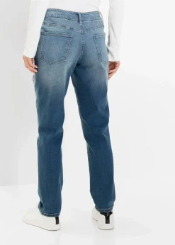 bonprix Bekleidung·Shirts & Tops|Jeans^Boyfriend Jeans Mid Waist dirty denim