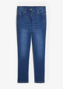 bonprix Jeans|Bekleidung·Shirts & Tops^Boyfriend Jeans Mid Waist, Stretch blau denim