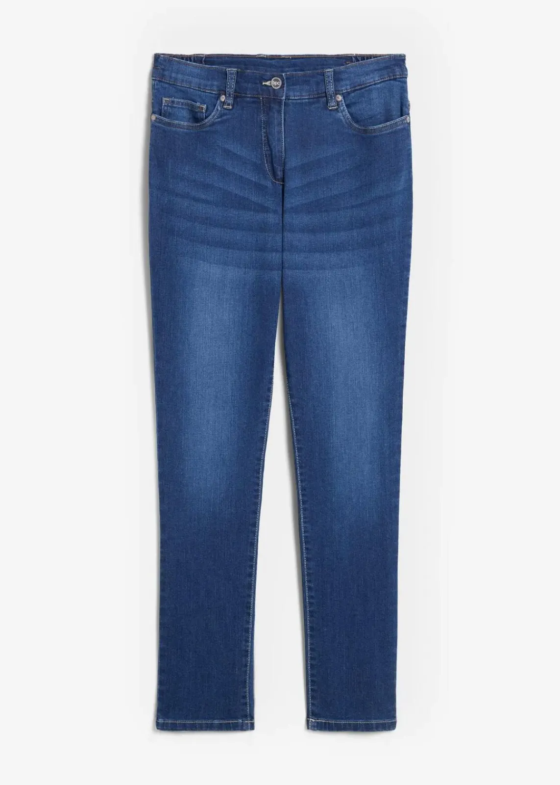 bonprix Jeans|Bekleidung·Shirts & Tops^Boyfriend Jeans Mid Waist, Stretch blau denim