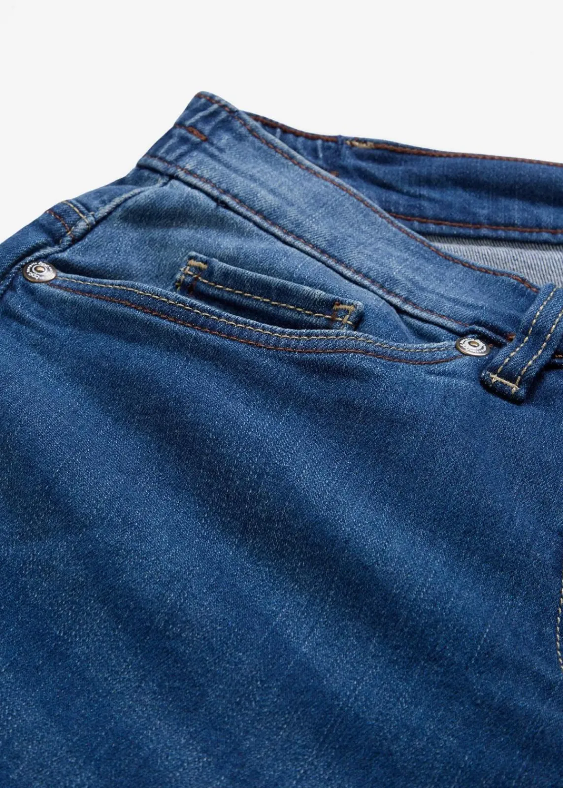 bonprix Jeans|Bekleidung·Shirts & Tops^Boyfriend Jeans Mid Waist, Stretch blau denim