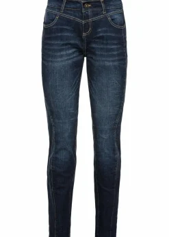 bonprix Jeans|Kurzgrößen^Boyfriend-Jeans dunkelblau denim