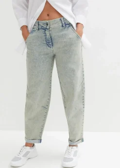 bonprix Jeans|Bekleidung·Shirts & Tops^Boyfriend-Jeans mit Vintagewaschung blau denim