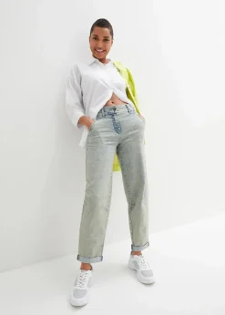 bonprix Jeans|Bekleidung·Shirts & Tops^Boyfriend-Jeans mit Vintagewaschung blau denim