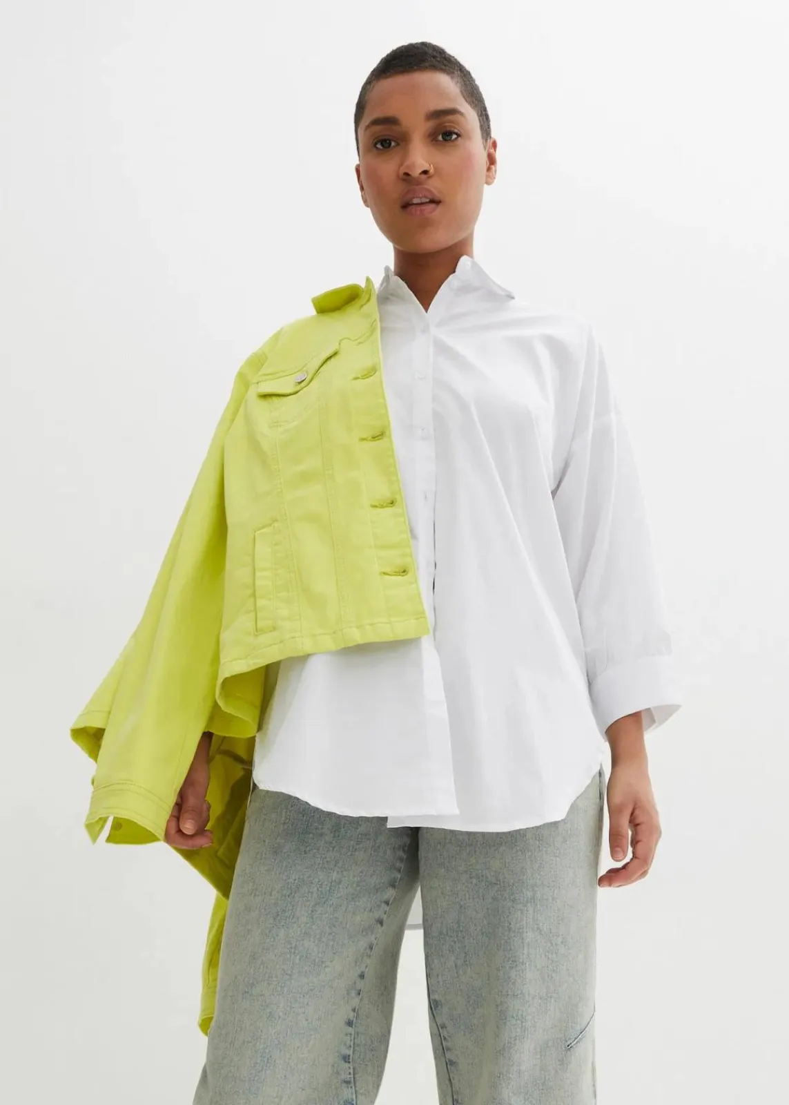 bonprix Jeans|Bekleidung·Shirts & Tops^Boyfriend-Jeans mit Vintagewaschung blau denim