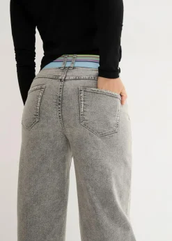 bonprix Bekleidung·Shirts & Tops|Jeans^Boyfriend-Jeans mit Vintagewaschung grau denim