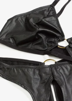 bonprix Wäsche·Erotikwäsche|Erotikwäsche^Bralette + String ouvert (2-tlg.Set) schwarz
