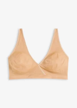 bonprix Basics|Bhs^Bralette aus schimmerndem Material goldbeige
