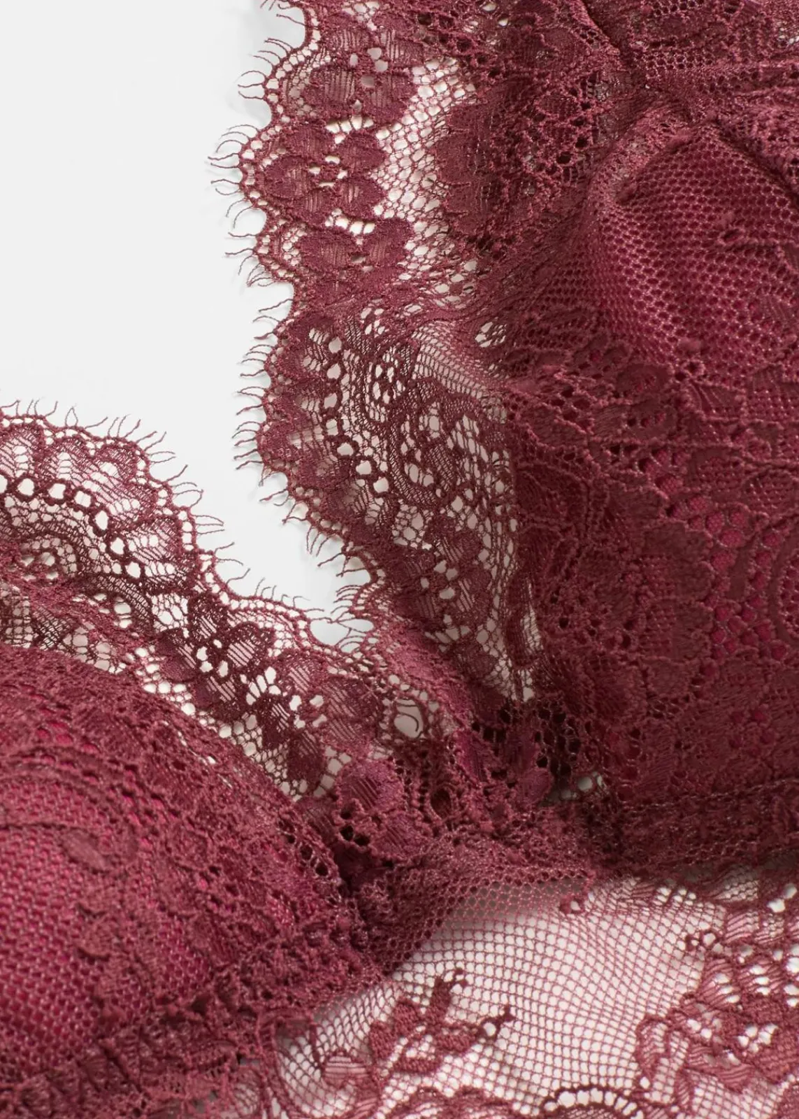 bonprix Bhs|Dessous^Bralette aus zarter Spitze ahornrot
