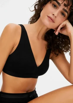 bonprix Nachhaltigere Materialien|Bhs^Bralette ohne Bügel mit Bio-Baumwolle schwarz