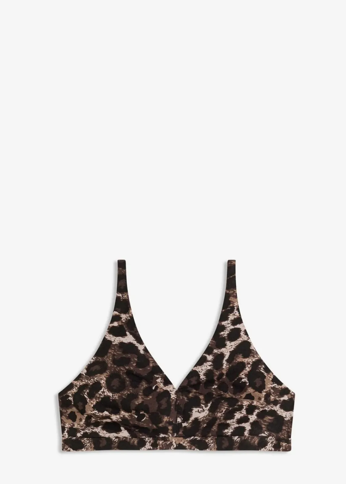 bonprix Wäsche·Baumwollunterwäsche|Baumwollunterwäsche^Bralette ohne Bügel mit Bio-Baumwolle leo bedruckt