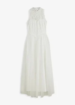 bonprix Bekleidung·Pullover & Strickjacken^Brautkleid aus Tüll und Spitze weiss