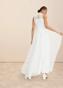 bonprix Bekleidung·Pullover & Strickjacken^Brautkleid aus Tüll und Spitze weiss