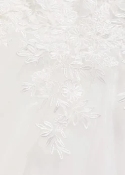 bonprix Kleider|Bekleidung·Pullover & Strickjacken^Brautkleid aus zartem Tüll mit Spitze wollweiß