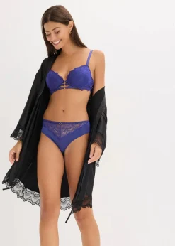 bonprix Wäsche·Dessous|Wäsche·Höschen^Brazilslip aus edler Spitze dunkelpazifik