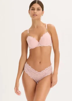 bonprix Wäsche·Dessous|Wäsche·Höschen^Brazilslip aus Spitze hellrosa