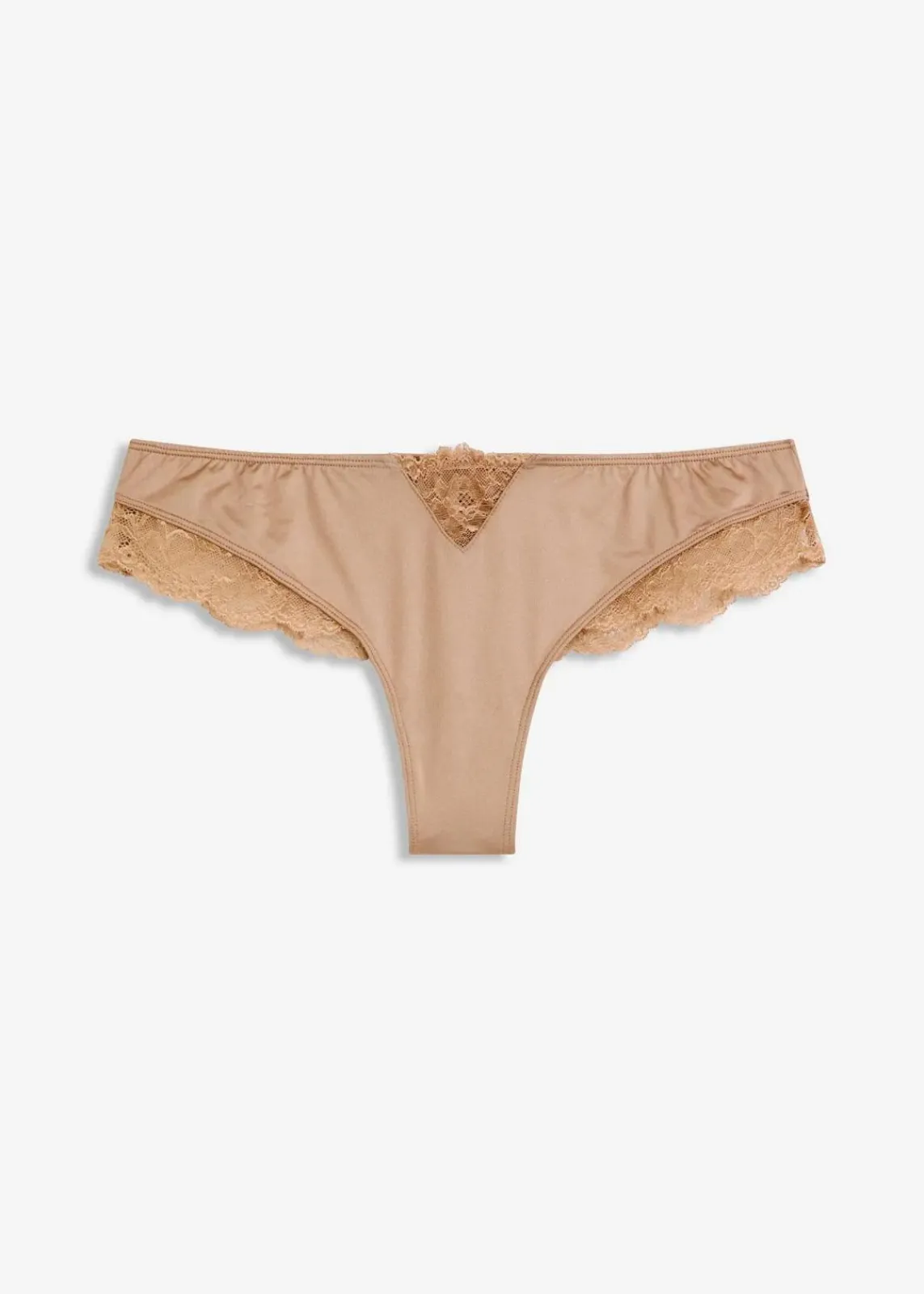 bonprix Wäsche·Dessous|Wäsche·Höschen^Brazilslip mit Glanzeffekt camel