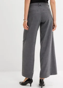 bonprix Bekleidung·Kleider|Hosen^Bundfaltenhose anthrazit meliert