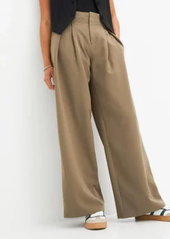 bonprix Bekleidung·Kleider|Hosen^Bundfaltenhose oliv