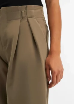 bonprix Bekleidung·Kleider|Hosen^Bundfaltenhose oliv