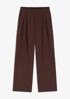 bonprix Hosen|Bekleidung·Kleider^Bundfaltenhose dunkelbraun
