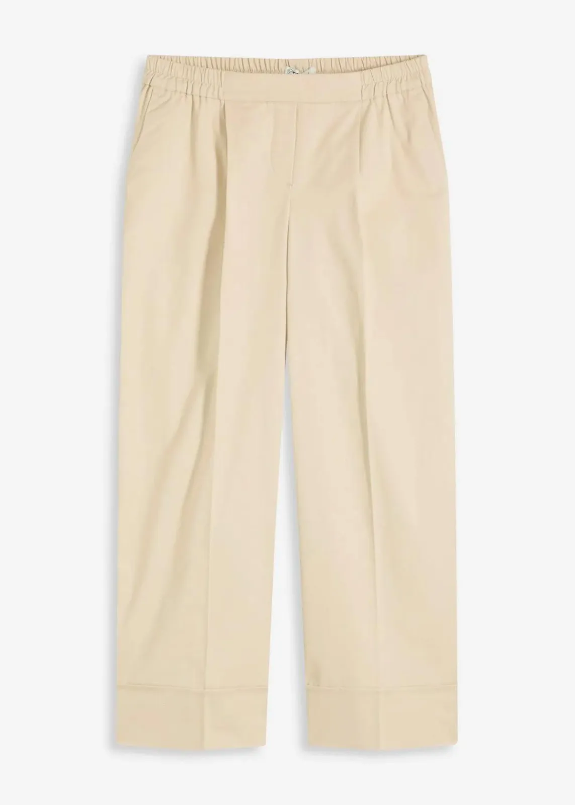 bonprix Bekleidung·Kleider|Hosen^Bundfaltenhose aus Baumwollstretch hellsand