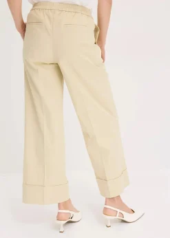 bonprix Bekleidung·Kleider|Hosen^Bundfaltenhose aus Baumwollstretch hellsand