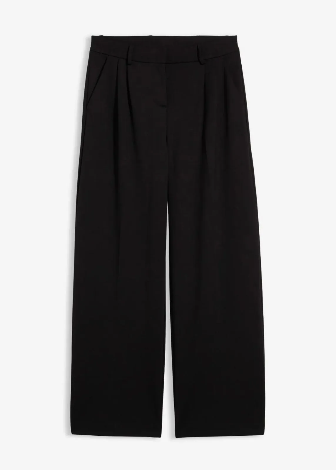 bonprix Hosen|Bekleidung·Kleider^Bundfaltenhose aus Viskose-Mix schwarz