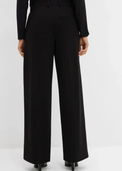 bonprix Hosen|Bekleidung·Kleider^Bundfaltenhose aus Viskose-Mix schwarz
