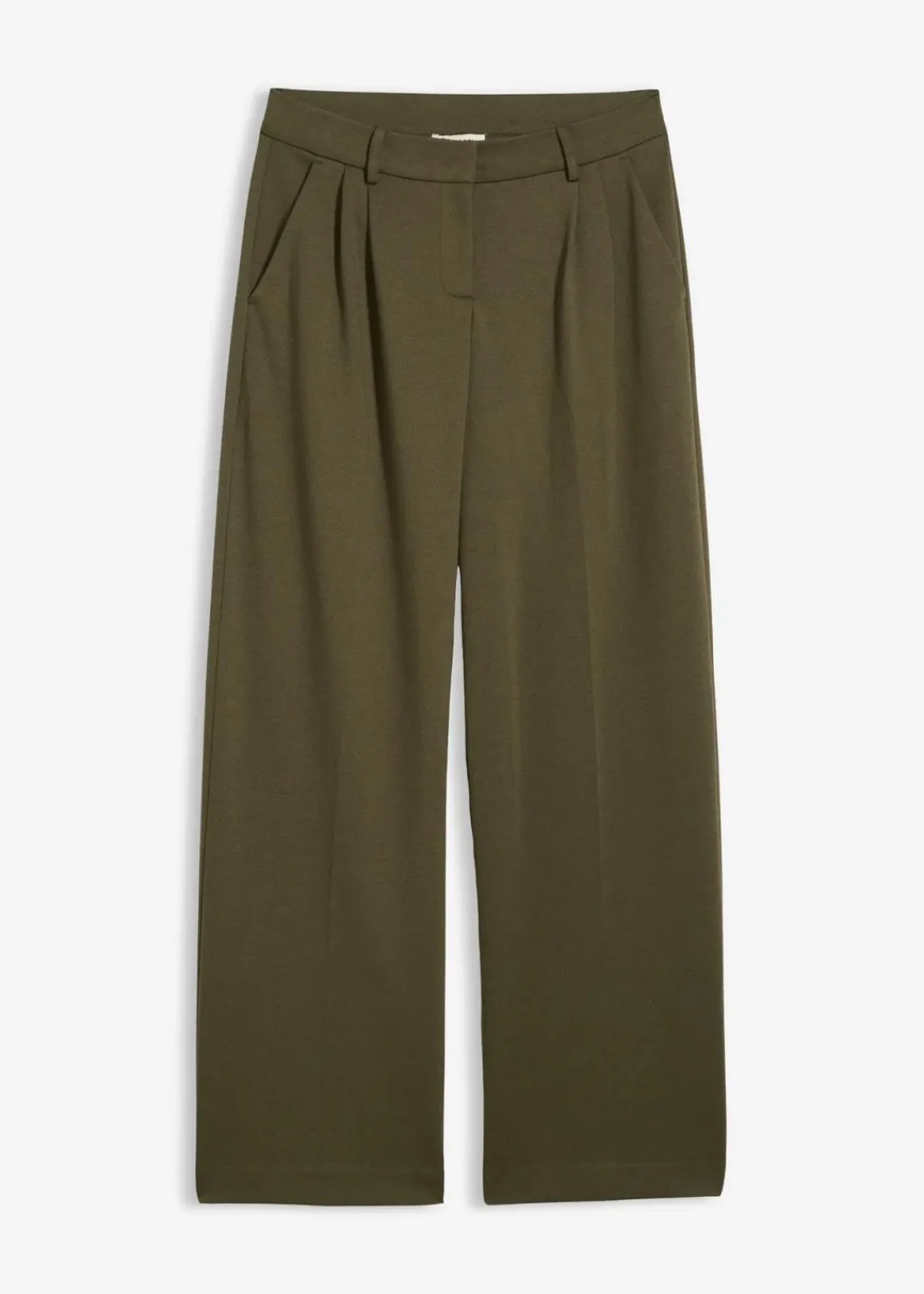 bonprix Bekleidung·Kleider|Hosen^Bundfaltenhose aus Viskose-Mix dunkeloliv