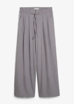 bonprix Nachhaltigere Materialien|Hosen^Bundfaltenhose mit Bindeband grau