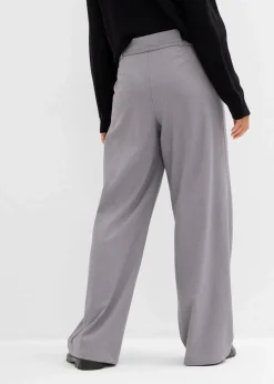bonprix Nachhaltigere Materialien|Hosen^Bundfaltenhose mit Bindeband grau